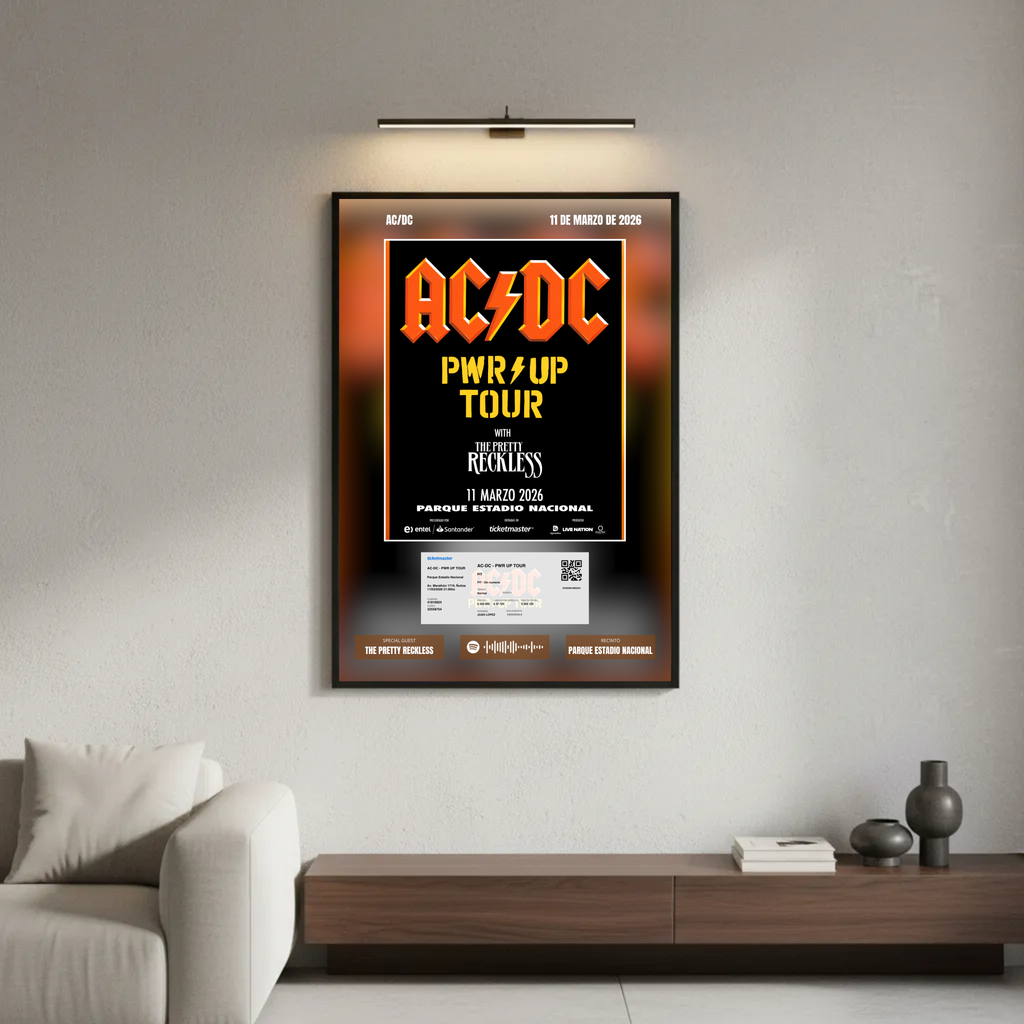 Cuadro Decorativo Concierto ACDC Power Up 2026