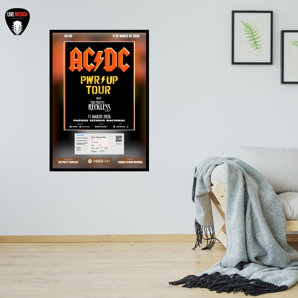 Cuadro Decorativo Concierto ACDC Power Up 2026